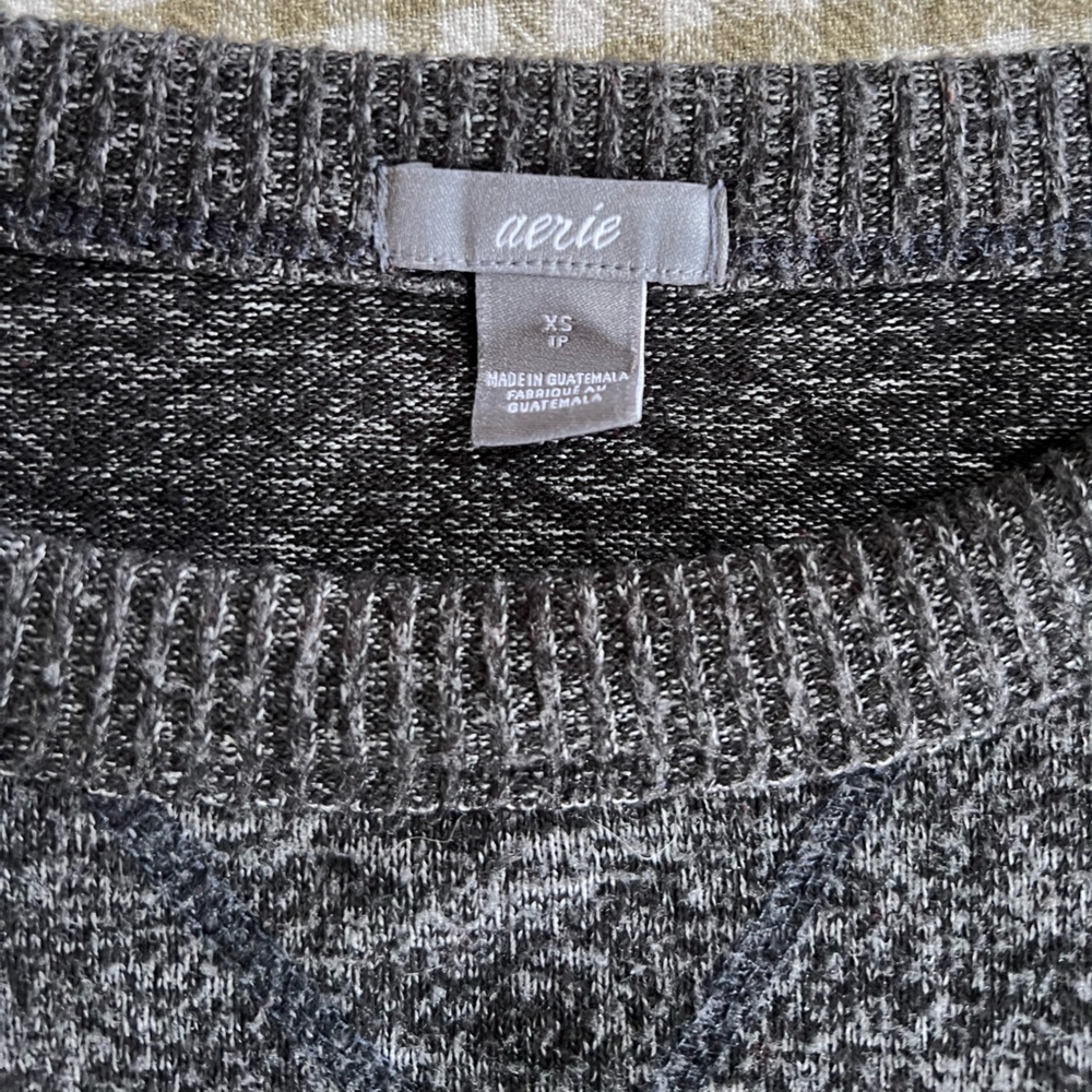 Aerie Charcoal Crewneck Sweater